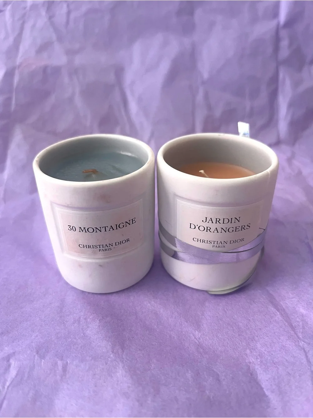 Christian Dior Mini Candle Set 2pcs New (Not in perfect condition)